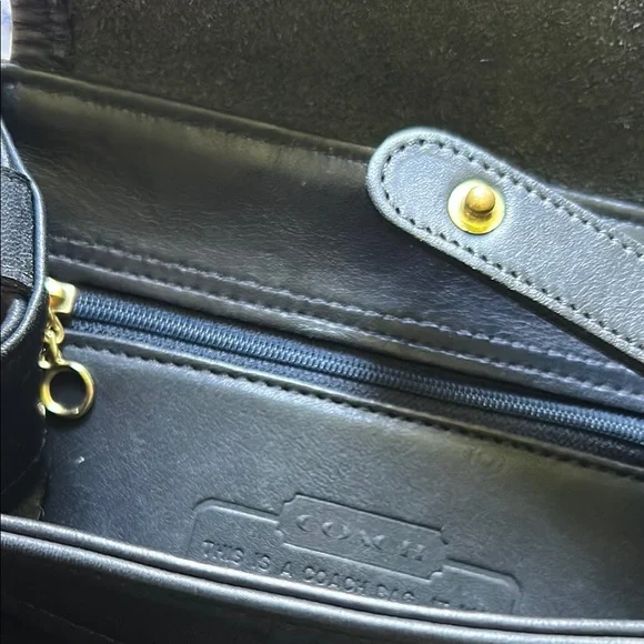 Coach Leather Backpack with Gold Buckle - Picture 14 of 14